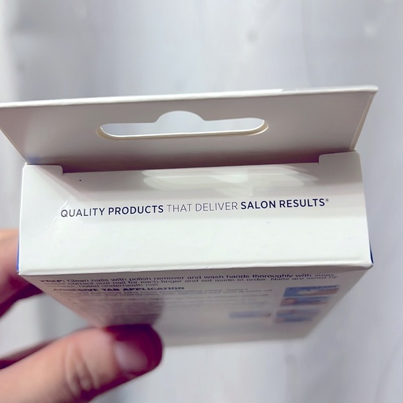 NWT KISS | long silver, white nail kit, glow in the dark with rhinestones - Picture 3 of 5